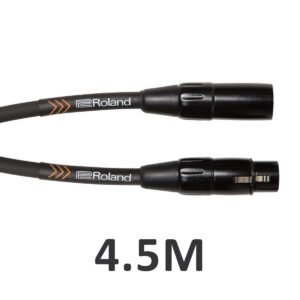Roland Black Series Microphone Cable, 15ft/4.5m